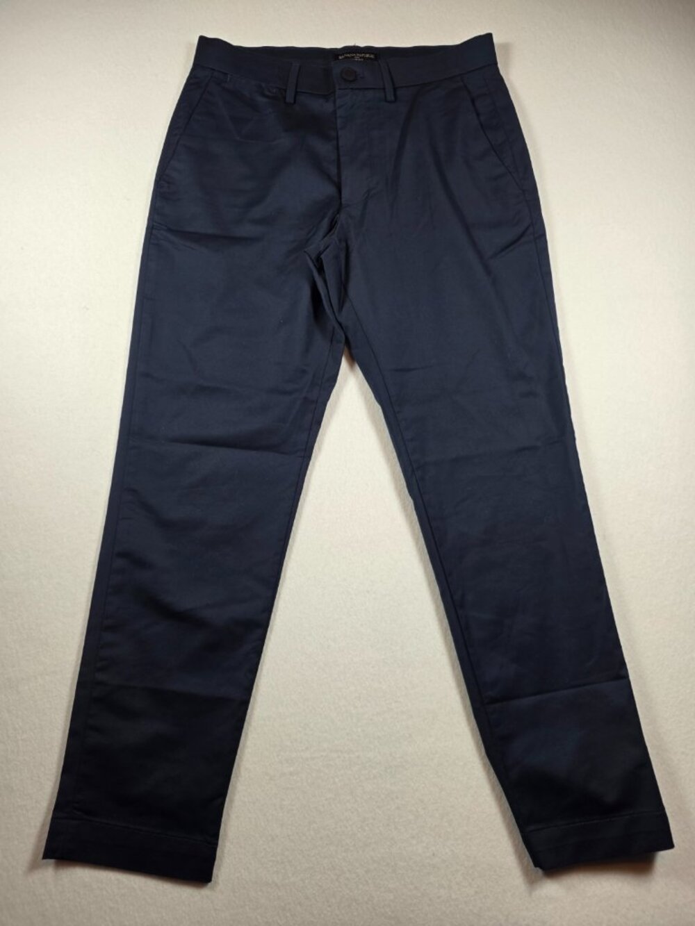 Banana Republic Chino Pants Womens 28x28 Navy Slim Fit Flat Front Slash Pocket